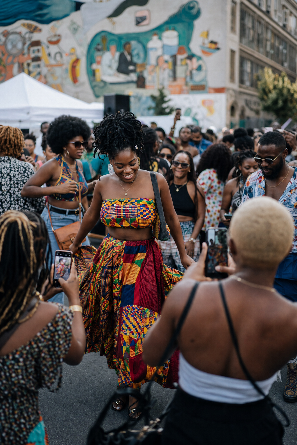 Creator Spotlight, people having fun at a street festival