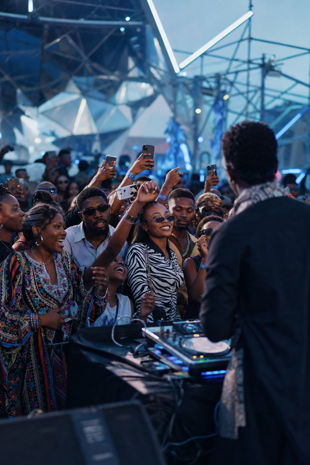 Tech Africa, crowd enjoying a culture and tech festival